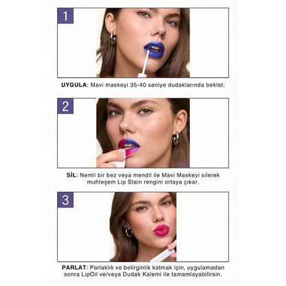 LipStain™ Soyulabilir Kalıcı Dudak Dövmesi